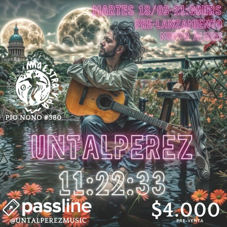UnTalPerez realiza el pre-lanzamiento de su álbum 11:22:33 en Salsoteca Maestra Vida