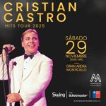 Cristián Castro llega a Gran Arena Monticello con su gira “Hits Tour 2025”. 